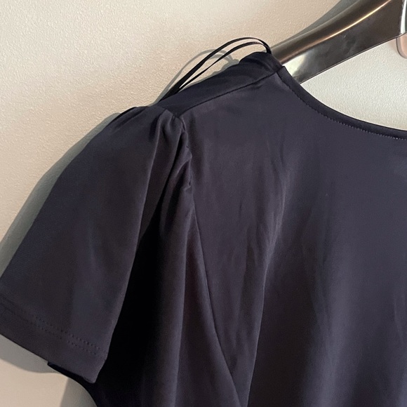 SELLING MICHAEL KORS BLOUSE SIZE M COLOR NAVY BLUE ELASTIC WAIST BAND FOR WOMEN - Picture 11 of 13